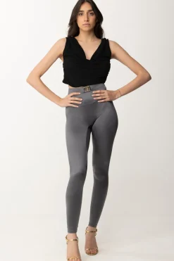 Elisabetta Franchi Leggings In Lycra con LogoPIOMBO