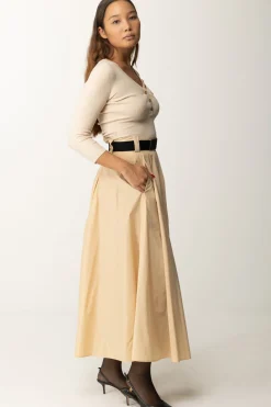 Elisabetta Franchi Maglia Scollo a V con Ricamo LogoLATTICE