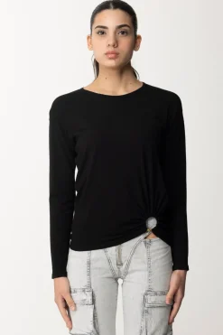 Elisabetta Franchi Maglia con AnelloNERO