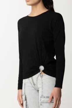 Elisabetta Franchi Maglia con AnelloNERO