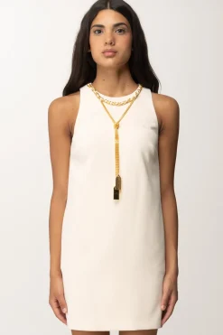 Elisabetta Franchi Mini Abito a Sacchetto con CollanaBURRO