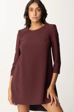 Elisabetta Franchi Mini Abito con Inserto In VelaROUGE NOIR