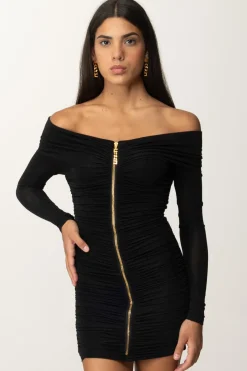 Elisabetta Franchi Mini Abito Lurex con ZipNERO