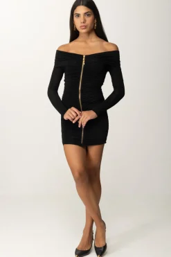 Elisabetta Franchi Mini Abito Lurex con ZipNERO