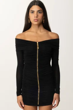 Elisabetta Franchi Mini Abito Lurex con ZipNERO