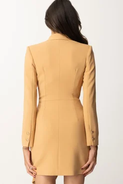 Elisabetta Franchi Mini Abito Giacca con RucheBRONZE