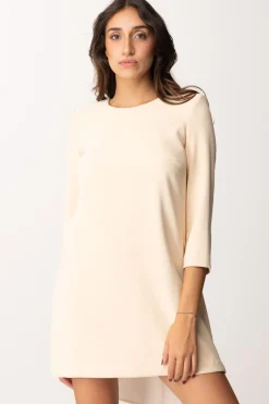 Elisabetta Franchi Mini Abito con Inserto In VelaCREMA