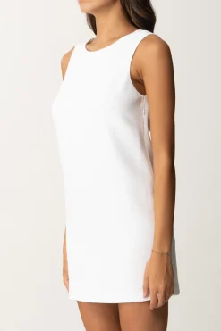 Elisabetta Franchi Mini Abito a Sacchetto con FiocchettoAVORIO