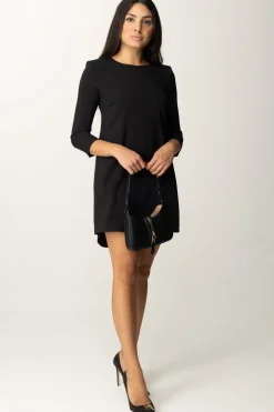 Elisabetta Franchi Mini Abito con Inserto In VelaNERO