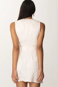 Elisabetta Franchi Mini Abito In Crepe con CharmsLATTICE