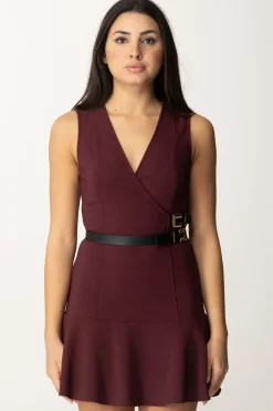 Elisabetta Franchi Mini Abito Stretch con CinturiniROUGE NOIR