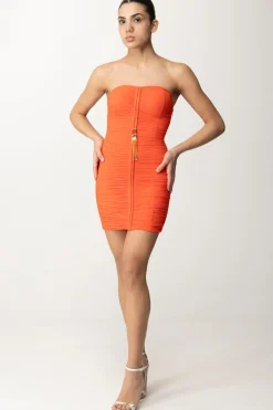 Elisabetta Franchi Miniabito DrappeggiatoCORALLO