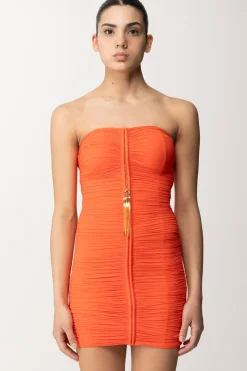 Elisabetta Franchi Miniabito DrappeggiatoCORALLO