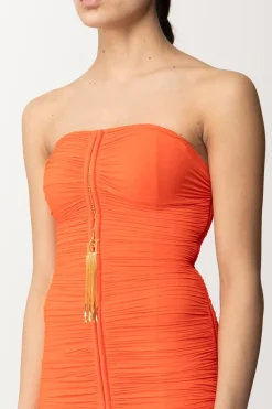 Elisabetta Franchi Miniabito DrappeggiatoCORALLO