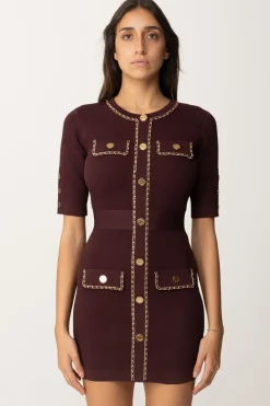 Elisabetta Franchi Miniabito con CatenaROUGE NOIR