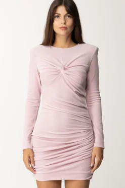 Elisabetta Franchi Miniabito In Velluto DrappeggiatoSOFT BERRY