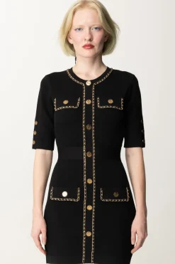 Elisabetta Franchi Miniabito con CatenaNERO