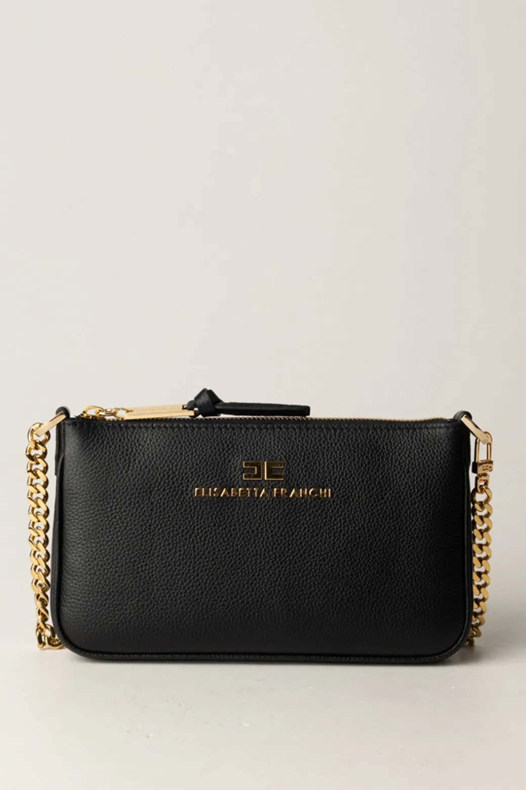 Elisabetta Franchi Miniborsa con LetteringNERO