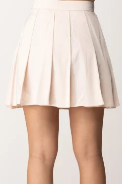 Elisabetta Franchi Minigonna a Pieghe con ZipLATTICE