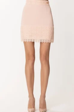 Elisabetta Franchi Minigonna con PizzoROSA BABY