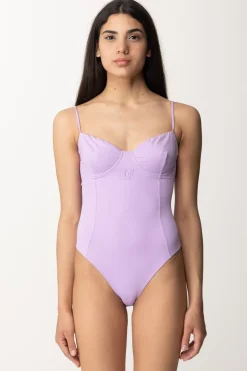 Elisabetta Franchi Monokini con Taglio Coppe e LogoIRIS
