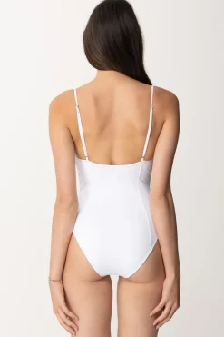 Elisabetta Franchi Monokini con Taglio Coppe e LogoAVORIO