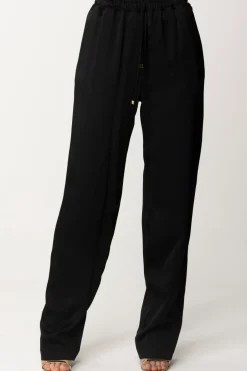 Elisabetta Franchi Pantalone Jogger In CrêpeNERO