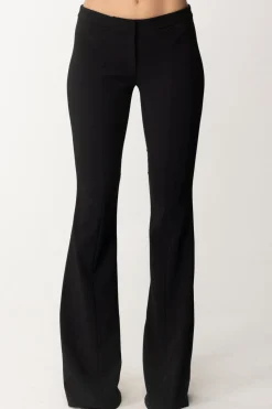 Elisabetta Franchi Pantaloni a Zampa In CrepeNERO