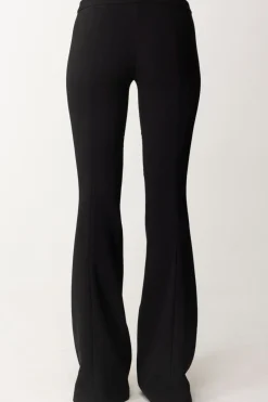 Elisabetta Franchi Pantaloni a Zampa In CrepeNERO