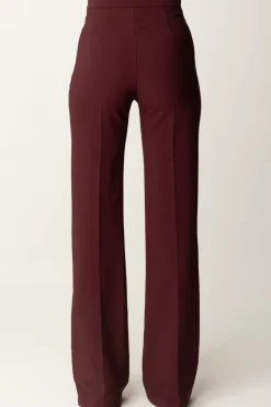Elisabetta Franchi Pantaloni Palazzo con Catena e CharmsROUGE NOIR