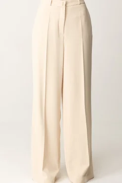 Elisabetta Franchi Pantaloni Dritti a Gampa AmpiaCREMA