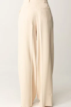 Elisabetta Franchi Pantaloni Dritti a Gampa AmpiaCREMA