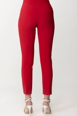 Elisabetta Franchi Pantalone con Placche LogateRED VELVET