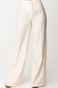 Elisabetta Franchi Pantaloni Dritti In Fresco LanaBURRO