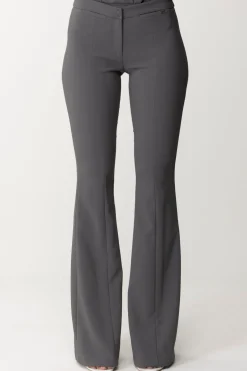 Elisabetta Franchi Pantaloni a Zampa In CrepePIOMBO