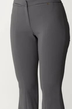 Elisabetta Franchi Pantaloni a Zampa In CrepePIOMBO