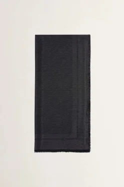 Elisabetta Franchi Pashmina Lurex con Stampa RigheNERO