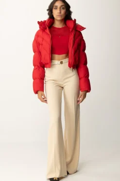 Elisabetta Franchi Piumino Crop In NylonRED PASSION