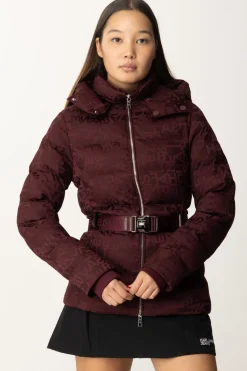 Elisabetta Franchi Piumino In Nylon Jacquard con CinturaROUGE NOIR