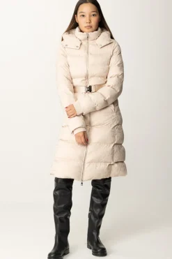 Elisabetta Franchi Piumino Lungo In Nylon LetteringLATTICE