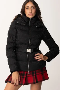 Elisabetta Franchi Piumino In Nylon Jacquard con CinturaNERO