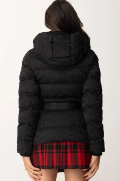 Elisabetta Franchi Piumino In Nylon Jacquard con CinturaNERO