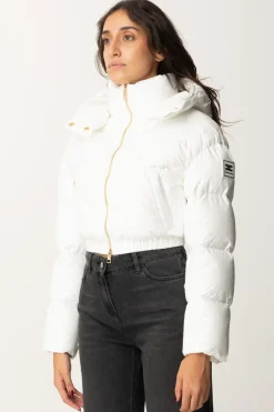 Elisabetta Franchi Piumino Crop In NylonAVORIO