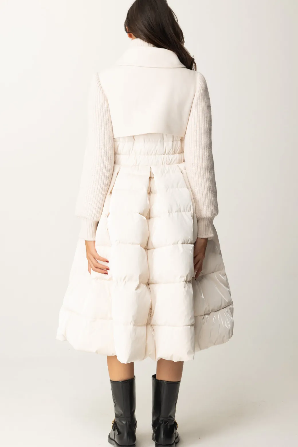 Elisabetta Franchi Piumino con Gonna a RuotaLATTICE