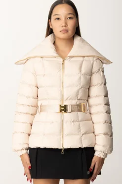 Elisabetta Franchi Piumino con Cintura e Maxi CollettoLATTICE