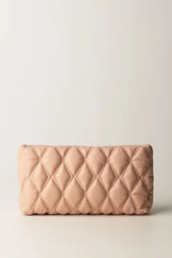 Elisabetta Franchi Pochette In Tessuto EmbossedCARNE