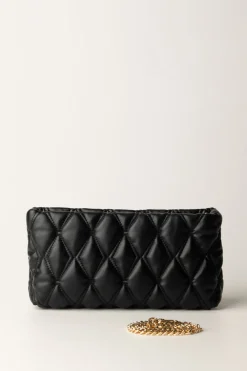 Elisabetta Franchi Pochette In Tessuto EmbossedNERO