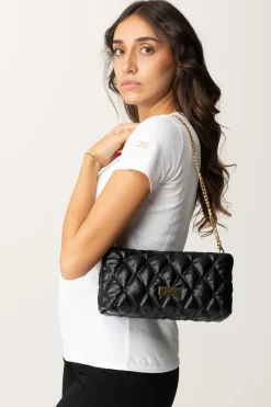 Elisabetta Franchi Pochette In Tessuto EmbossedNERO