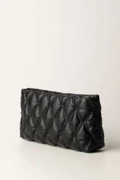 Elisabetta Franchi Pochette In Tessuto EmbossedNERO