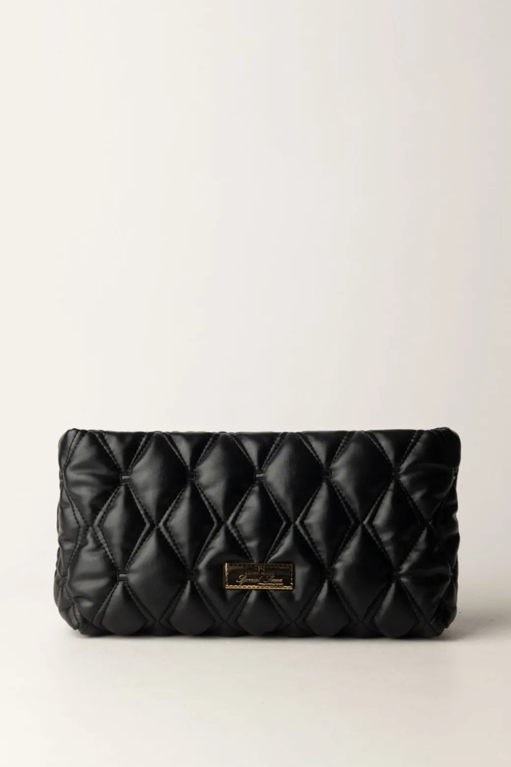 Elisabetta Franchi Pochette In Tessuto EmbossedNERO